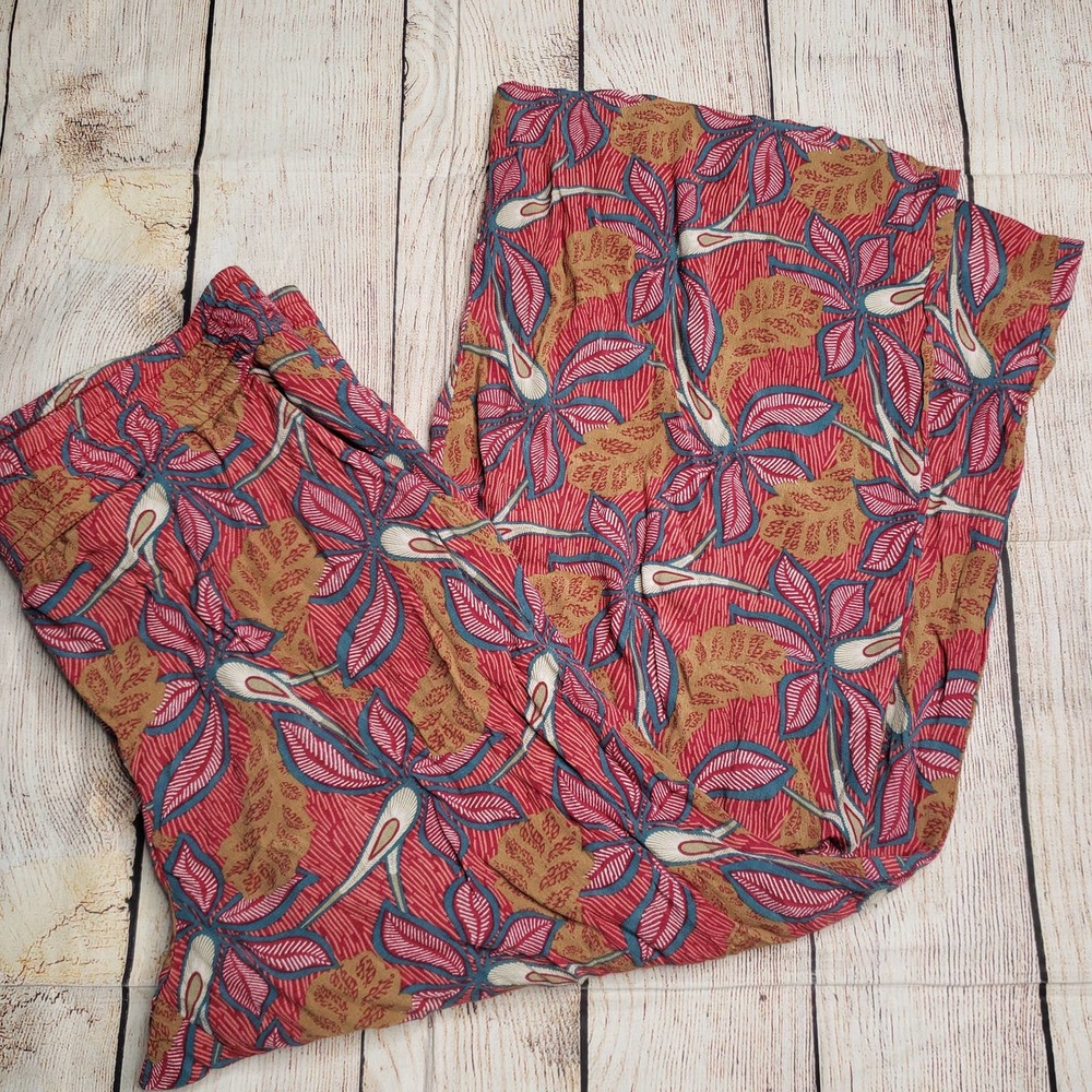 Ann Taylor Loft Multicolor Patterned Pants Floral… - image 1